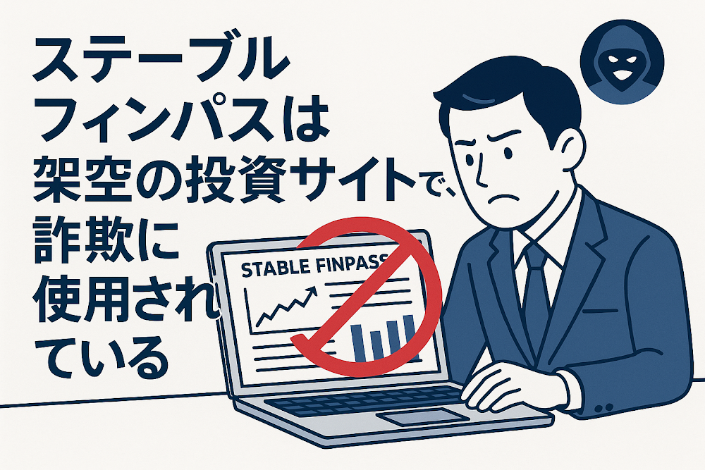 【結論】ステーブル フィンパスは架空の投資サイトで、詐欺に使用されている