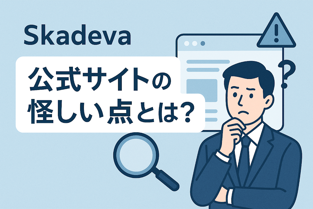 Skadevaの公式サイトの怪しい点とは？