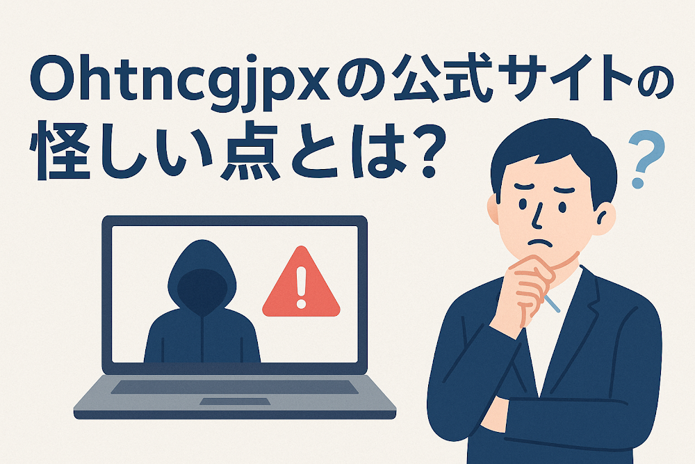 Ohtncgjpxの公式サイトの怪しい点とは？