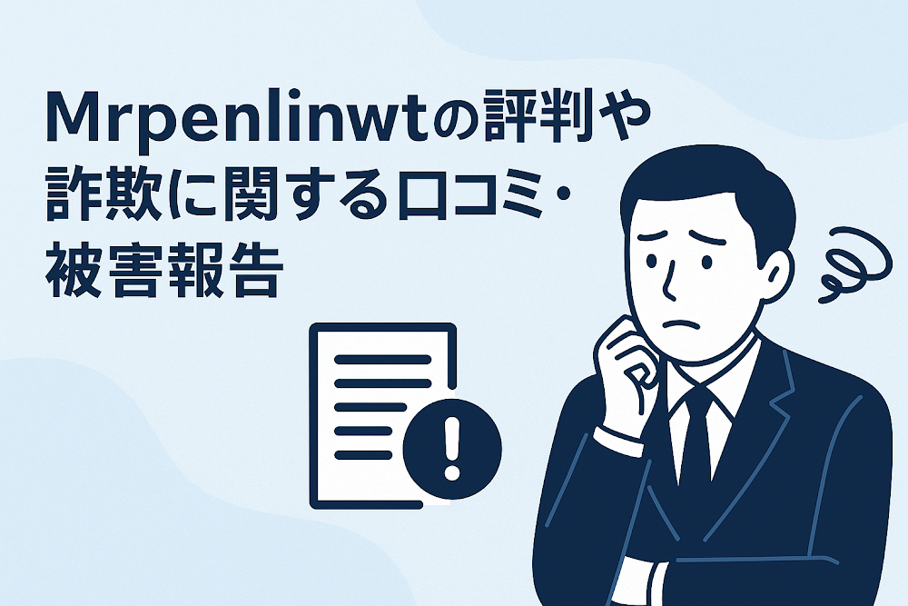 Mrpenlinwtの評判や詐欺に関する口コミ・被害報告