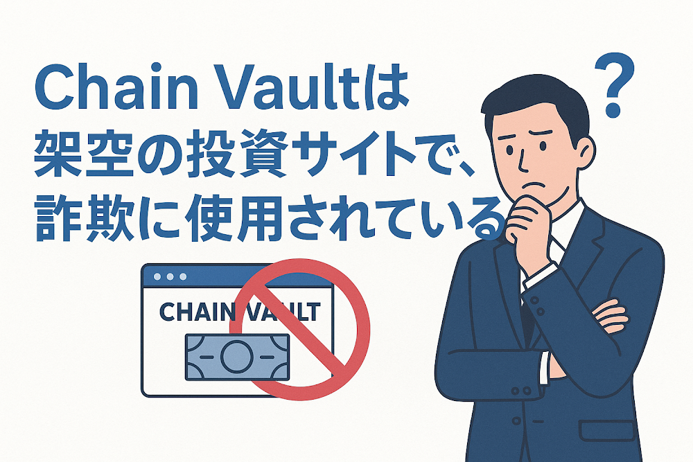 【結論】Chain Vaultは架空の投資サイトで、詐欺に使用されている