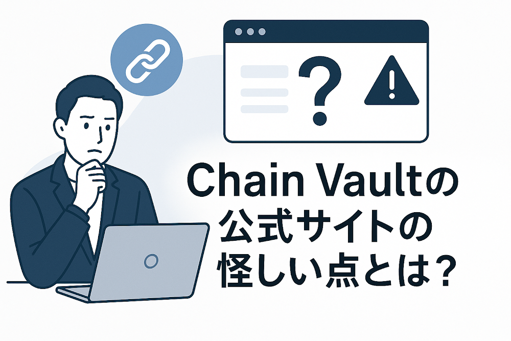 Chain Vaultの公式サイトの怪しい点とは?