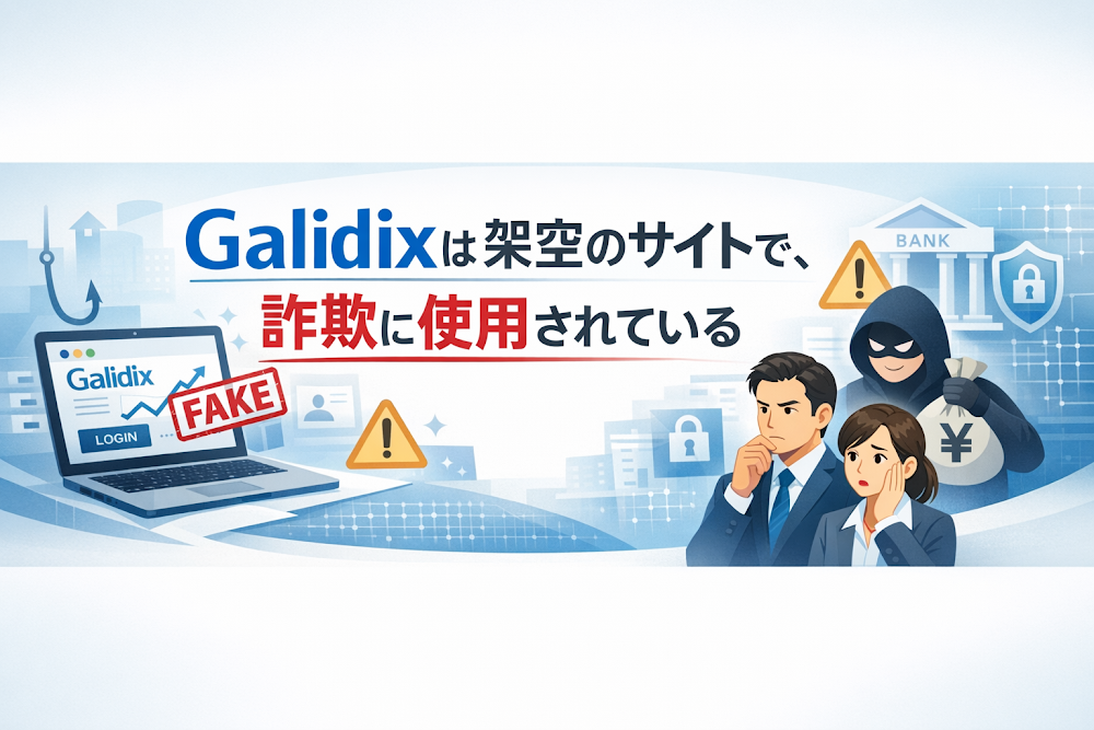 【結論】Galidixは架空のサイトで、詐欺に使用されている