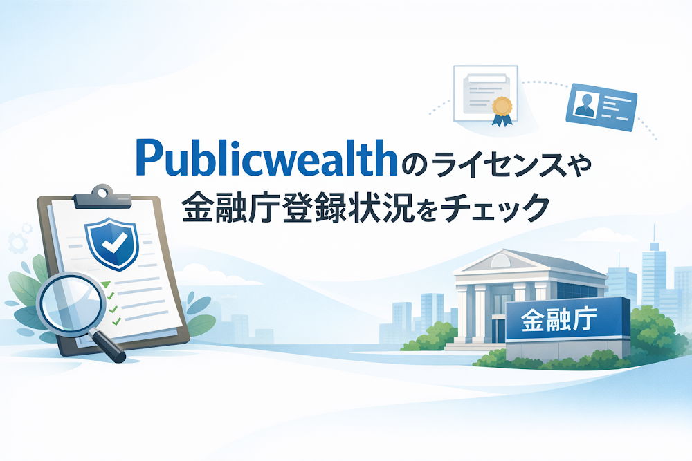 Publicwealthのライセンスや金融庁登録状況をチェック