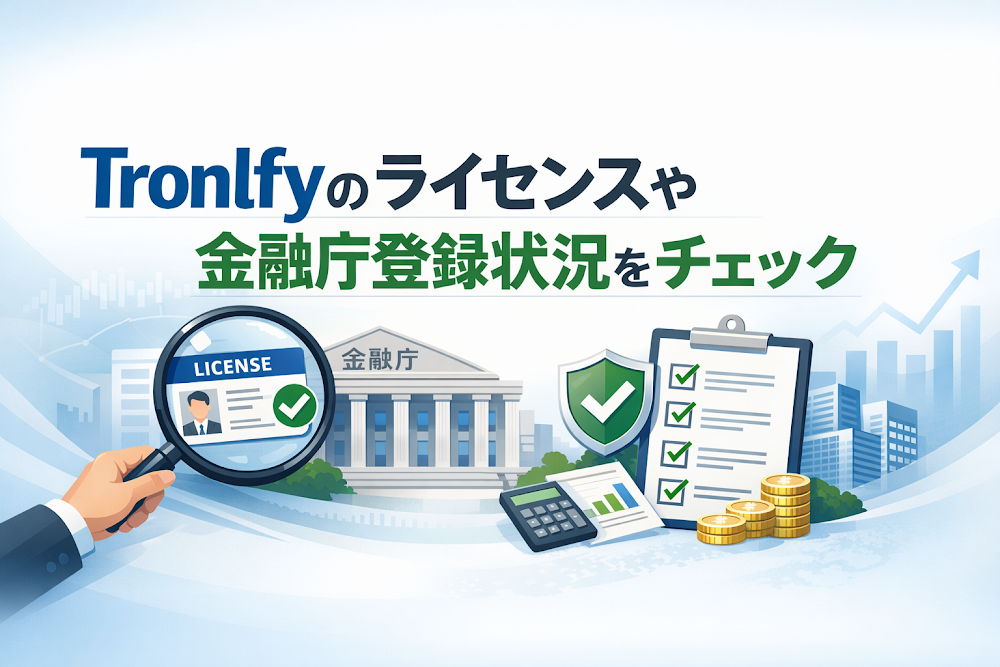 Tronlfyのライセンスや金融庁登録状況をチェック