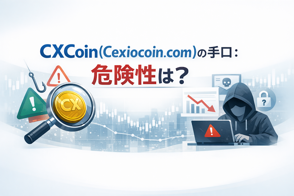CXCoin(Cexiocoin.com)の手口：危険性は？
