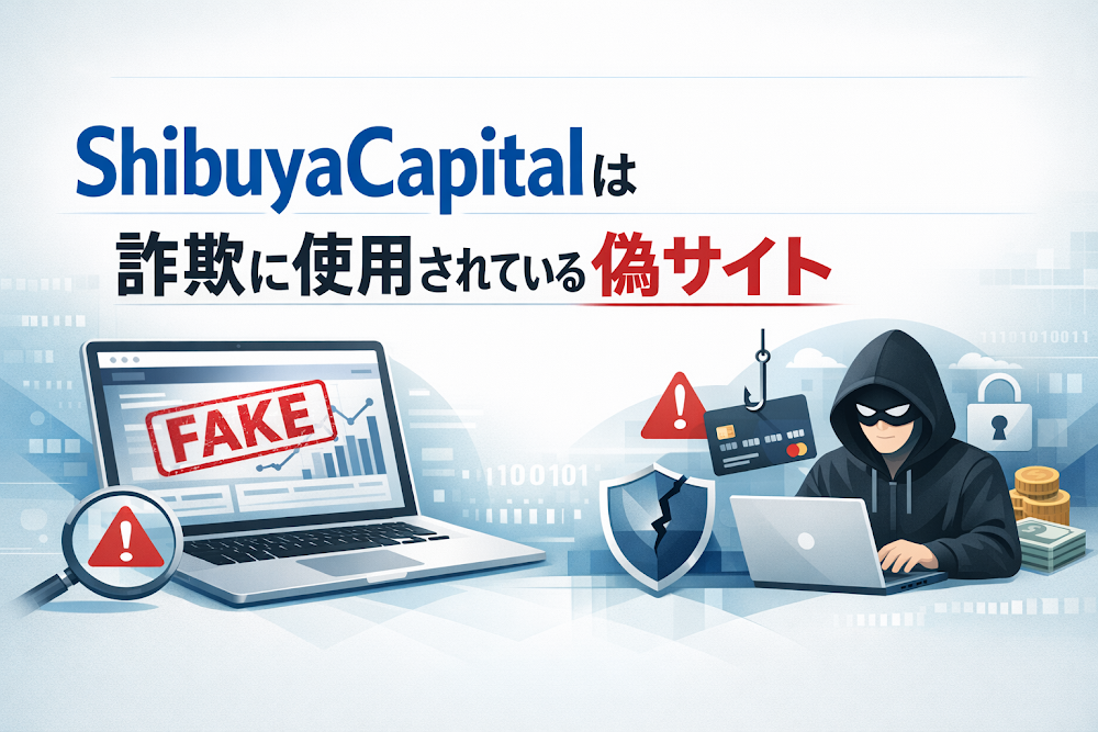 【結論】ShibuyaCapitalは詐欺に使用されている偽サイト