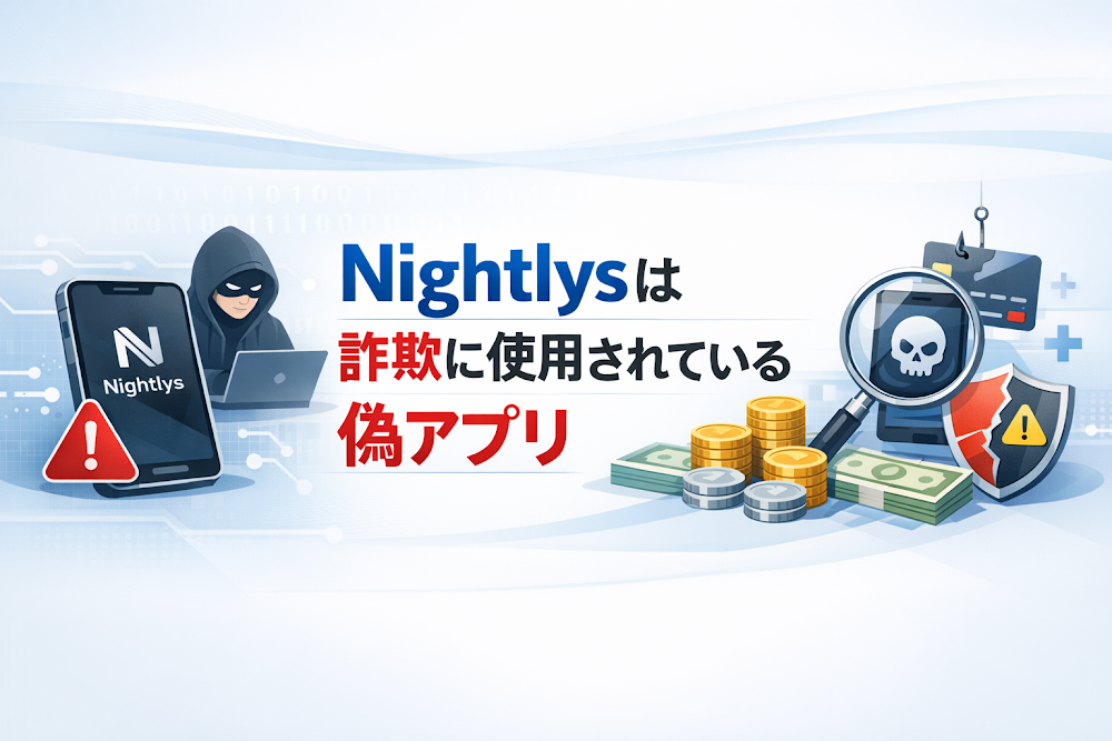 【結論】Nightlysは詐欺に使用されている偽アプリ
