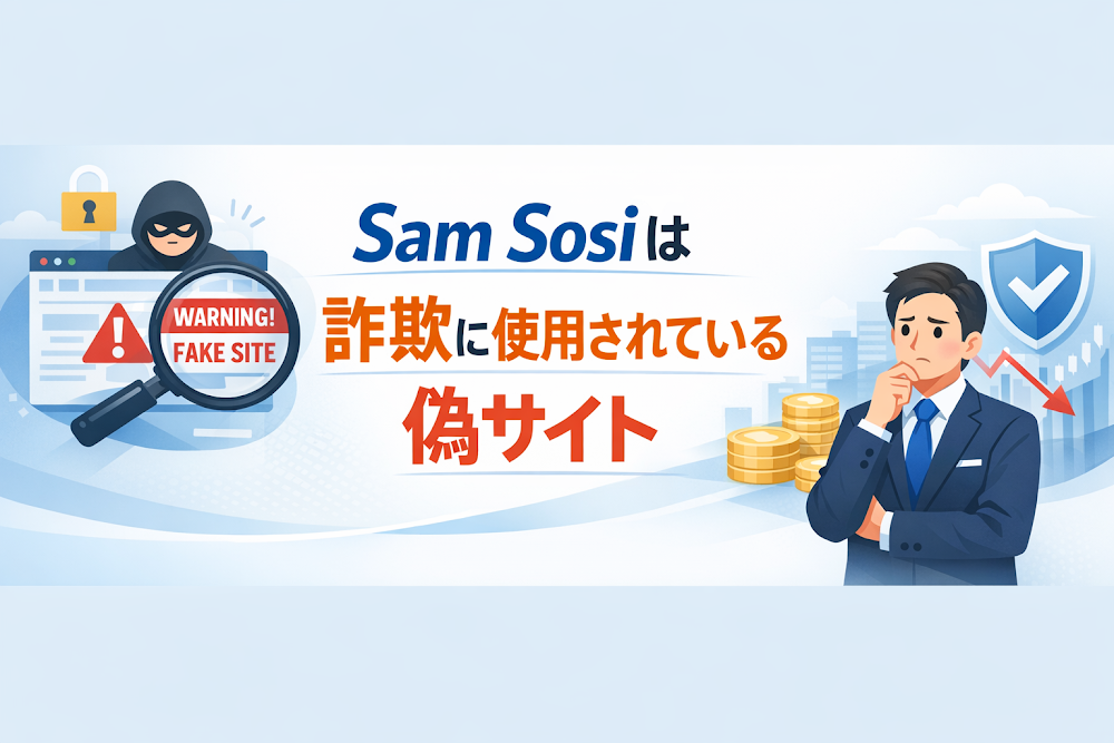 【結論】Sam Sosiは詐欺に使用されている偽サイト