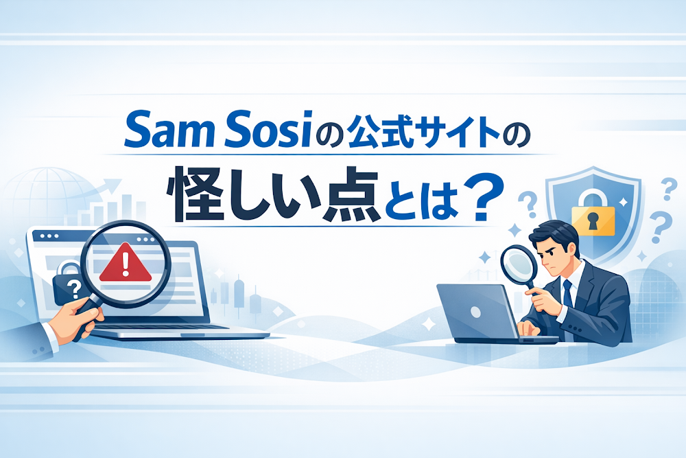 Sam Sosiの公式サイトの怪しい点とは？