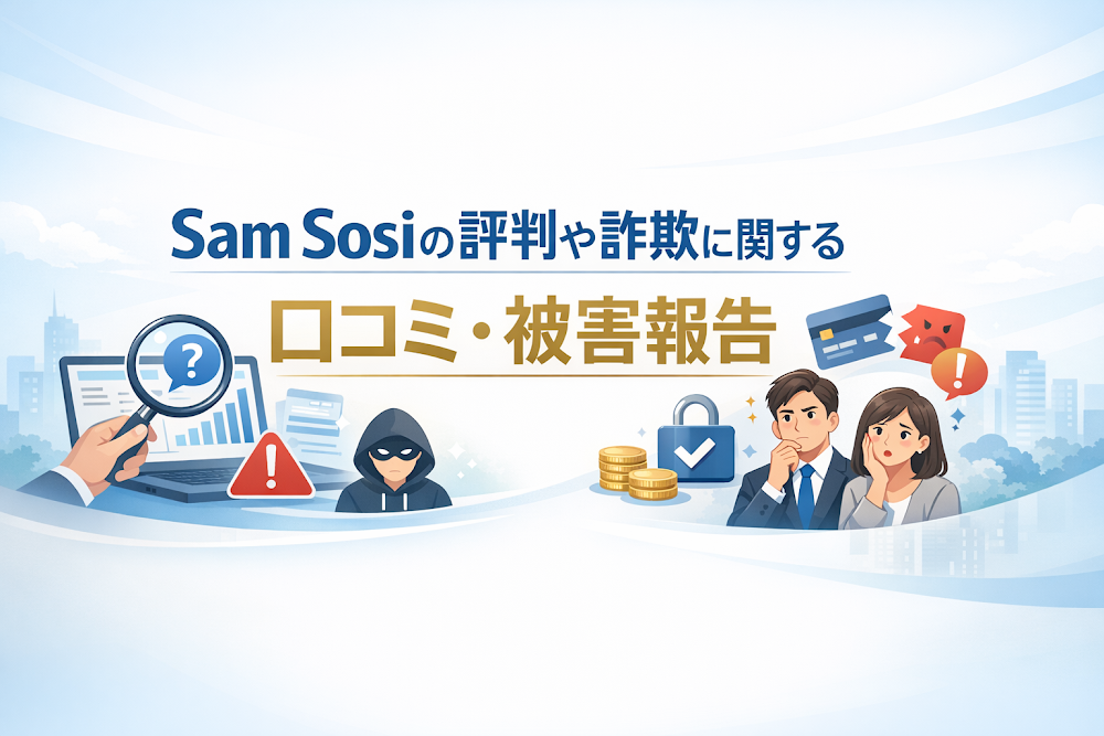 Sam Sosiの評判や詐欺に関する口コミ・被害報告