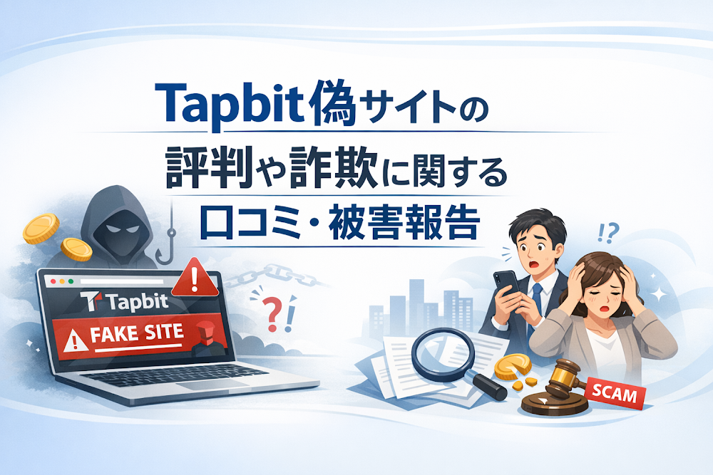 Tapbit偽サイトの評判や詐欺に関する口コミ・被害報告