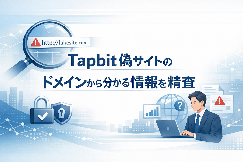 Tapbit偽サイトのドメインから分かる情報を精査