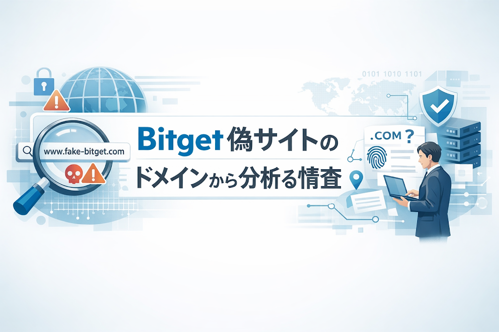 Bitget偽サイトのドメインから分かる情報を精査