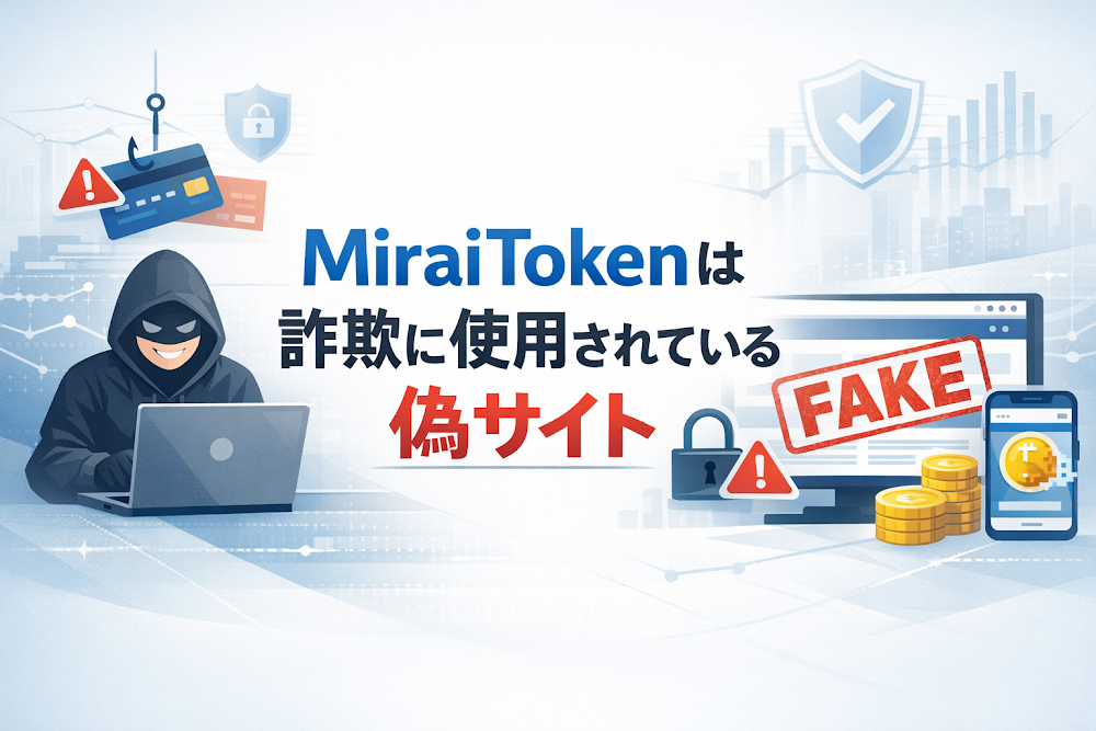 【結論】MiraiTokenは詐欺に使用されている偽サイト