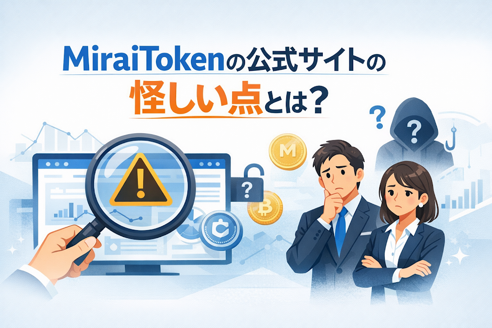 MiraiTokenの公式サイトの怪しい点とは？