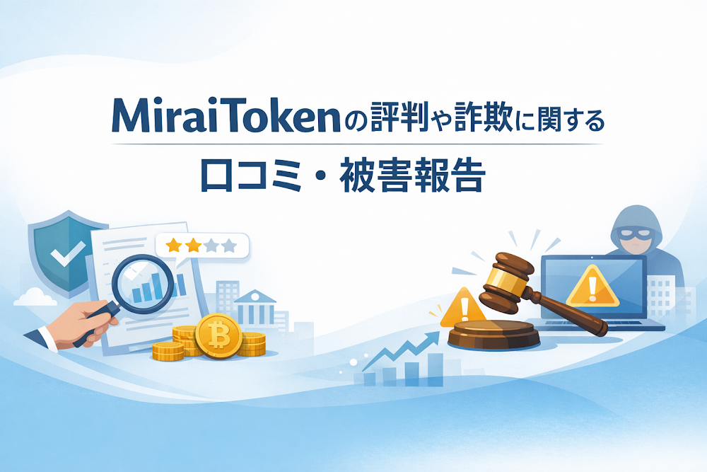 MiraiTokenの評判や詐欺に関する口コミ・被害報告