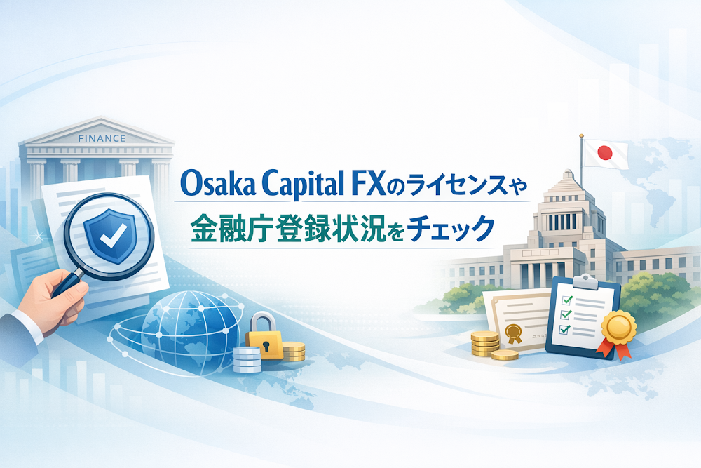 Osaka Capital FXのライセンスや金融庁登録状況をチェック