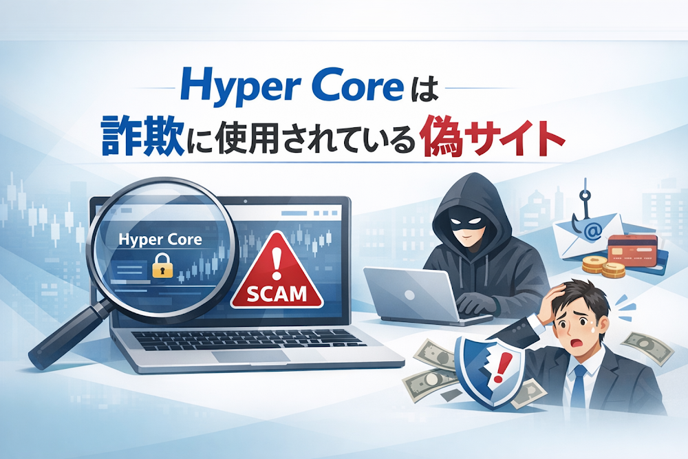 【結論】Hyper Coreは詐欺に使用されている偽サイト