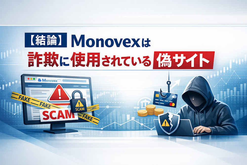 【結論】Monovexは詐欺に使用されている偽サイト