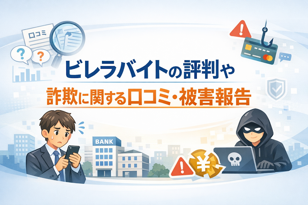 ビレラバイトの評判や詐欺に関する口コミ・被害報告