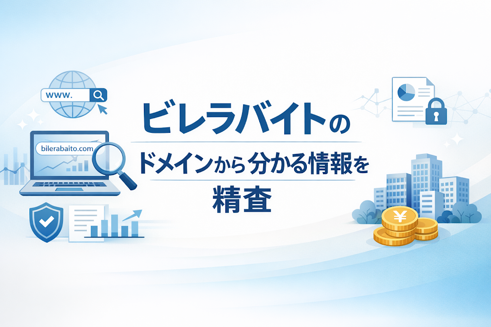 ビレラバイトのドメインから分かる情報を精査