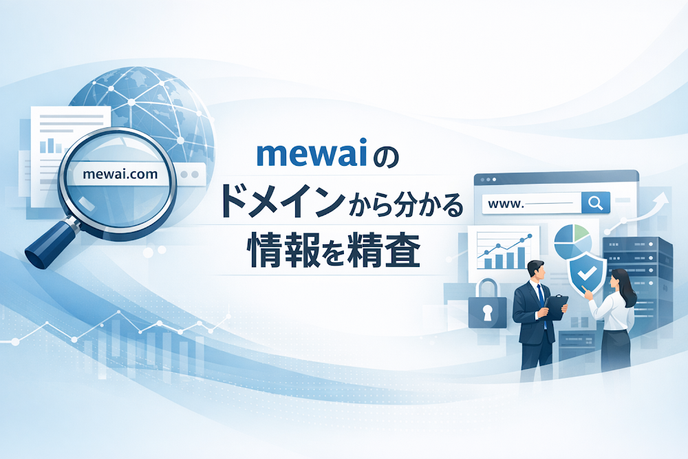 mewaiのドメインから分かる情報を精査