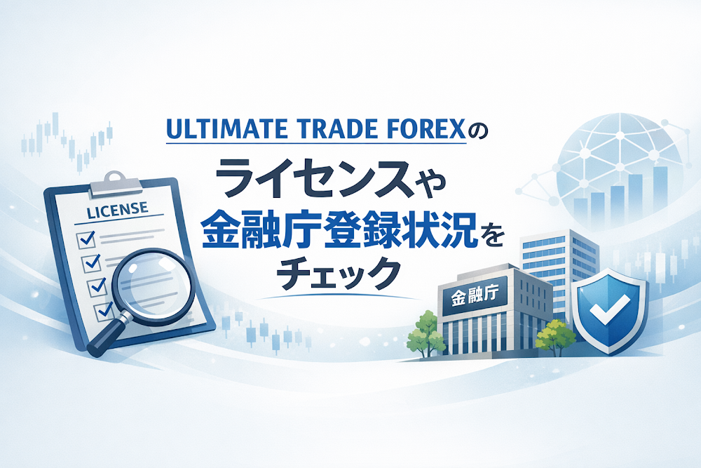 ULTIMATE TRADE FOREXのライセンスや金融庁登録状況をチェック
