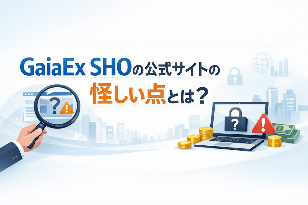 GaiaEx SHOの公式サイトの怪しい点とは？