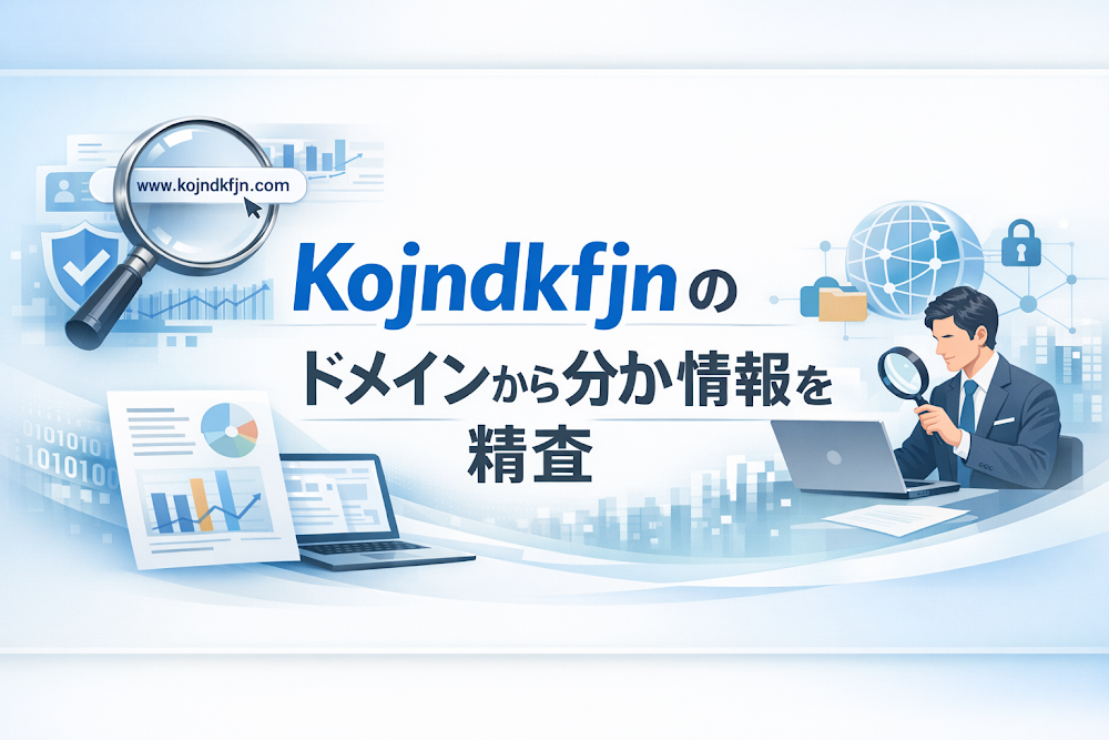 Kojndkfjnのドメインから分かる情報を精査