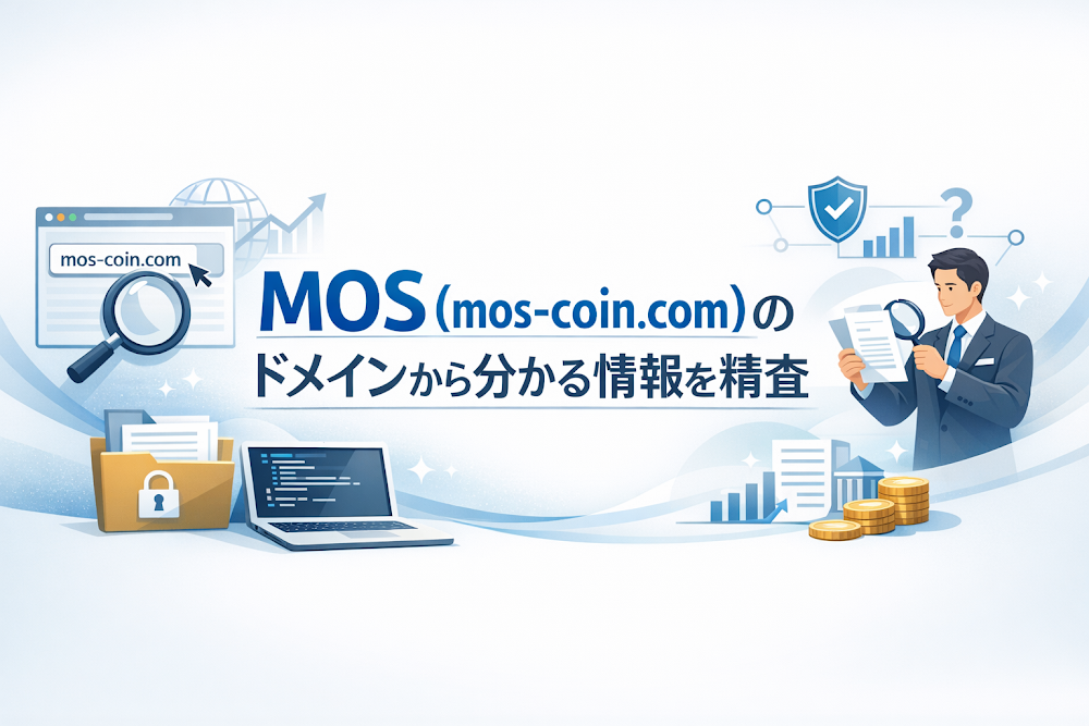 MOS（mos-coin.com）のドメインから分かる情報を精査