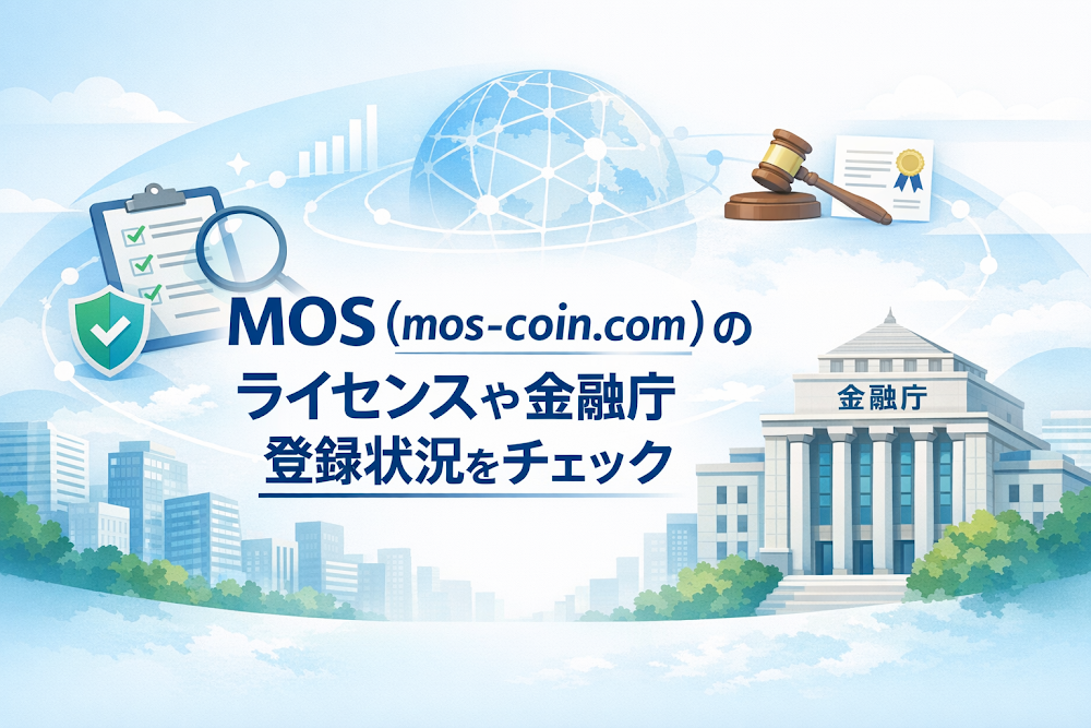 MOS（mos-coin.com）のライセンスや金融庁登録状況をチェック