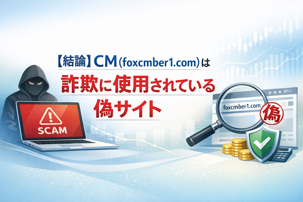 【結論】CM(foxcmber1.com)は詐欺に使用されている偽サイト