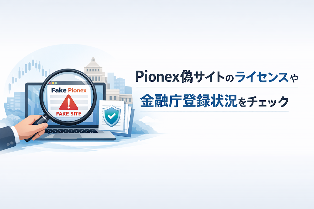 Pionex偽サイトのライセンスや金融庁登録状況をチェック