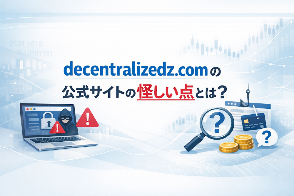 decentralizedz.comの公式サイトの怪しい点とは？