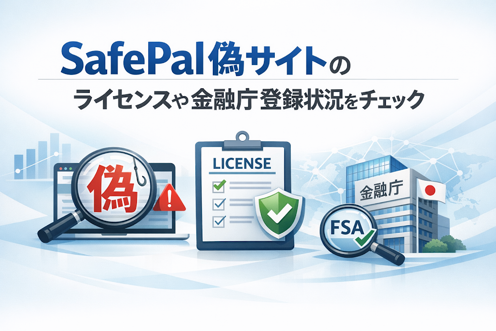 SafePal偽サイトのライセンスや金融庁登録状況をチェック