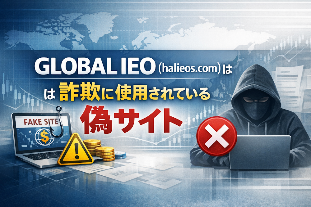 【結論】GLOBAL IEO（halieos.com）は詐欺に使用されている偽サイト