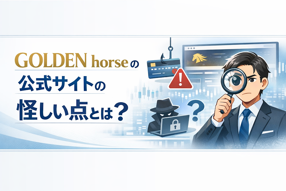 GOLDEN horseの公式サイトの怪しい点とは？