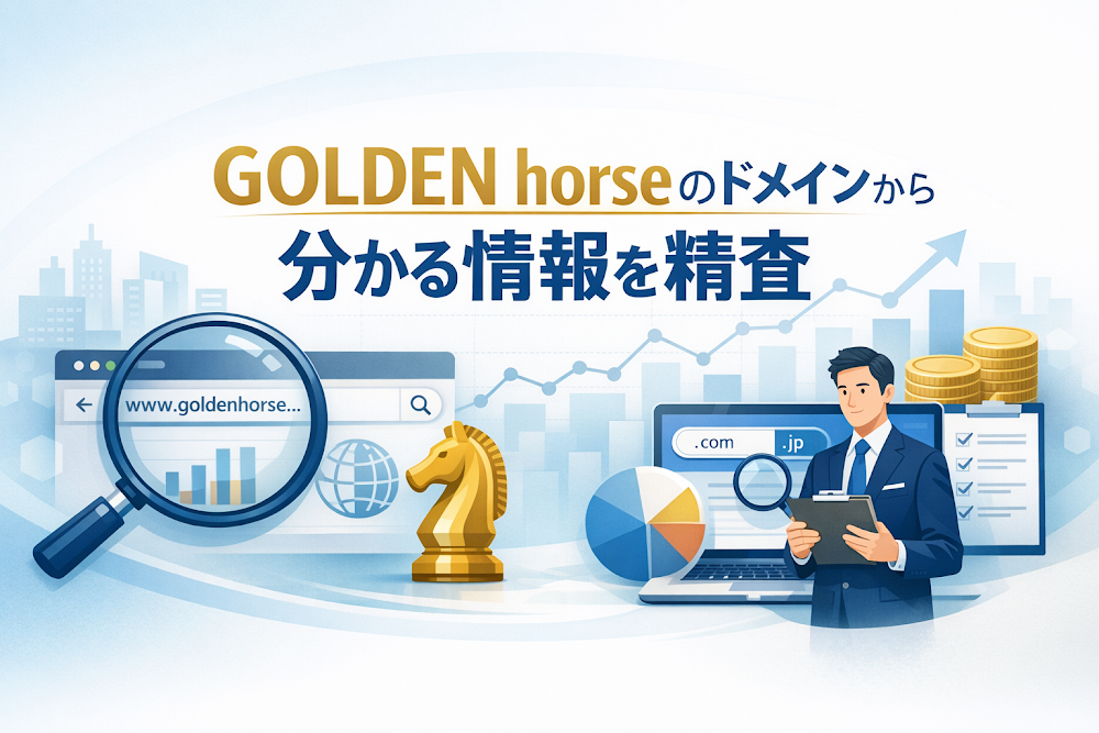 GOLDEN horseのドメインから分かる情報を精査