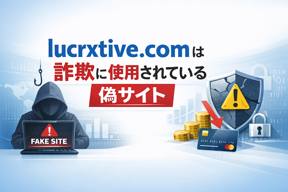 【結論】lucrxtive.comは詐欺に使用されている偽サイト