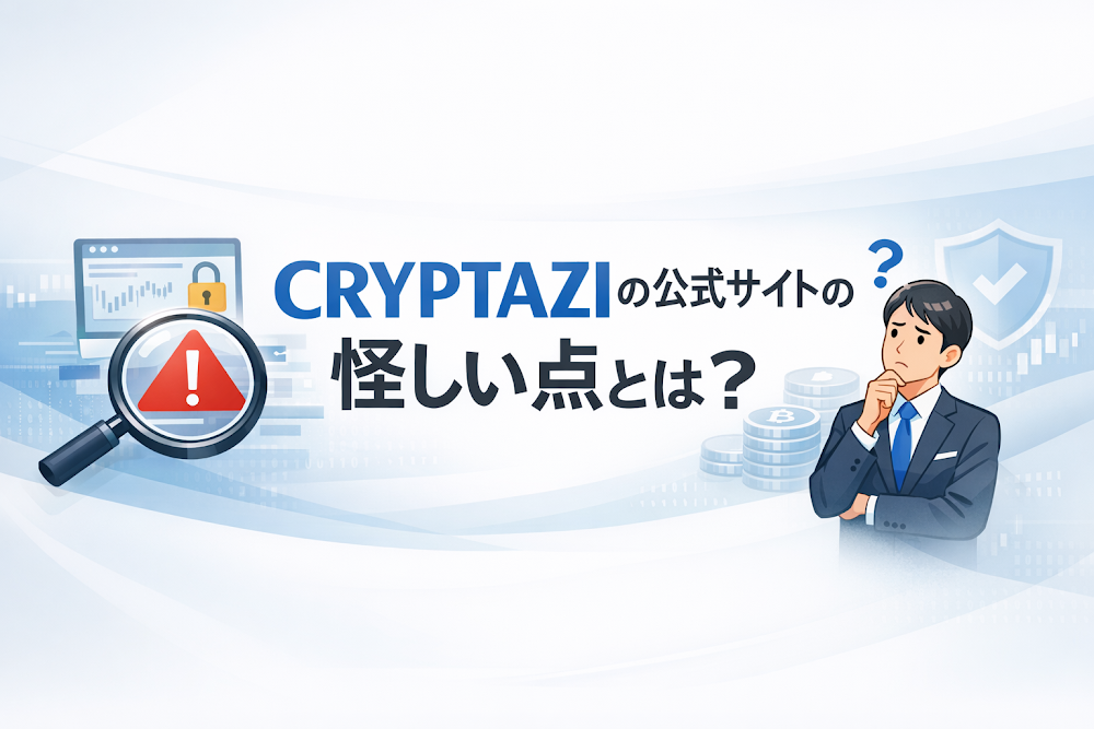 CRYPTAZIの公式サイトの怪しい点とは？