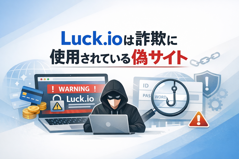 【結論】Luck.ioは詐欺に使用されている偽サイト