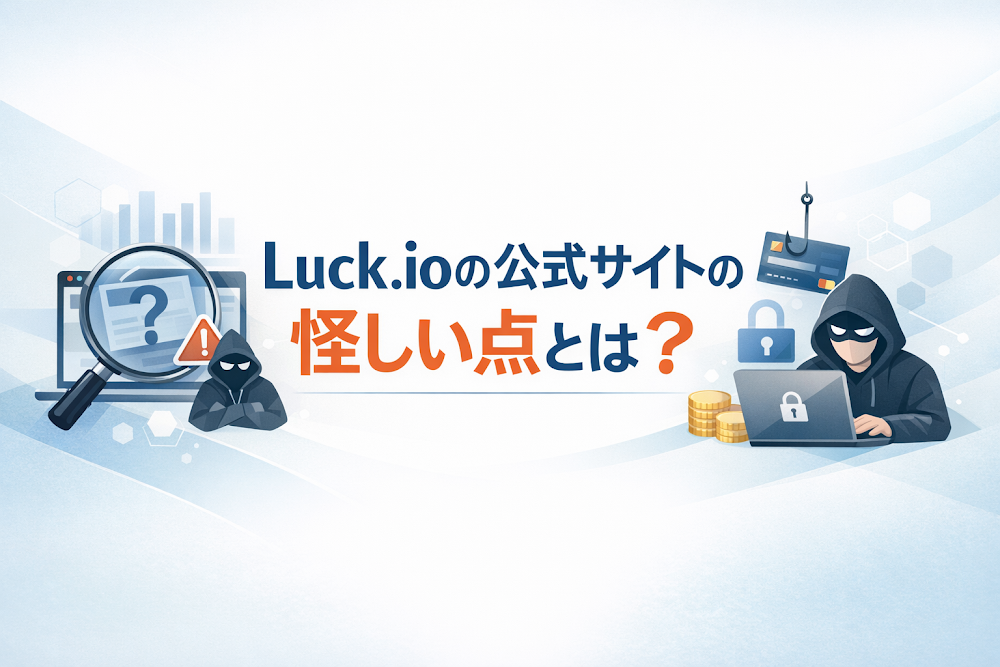 Luck.ioの公式サイトの怪しい点とは？