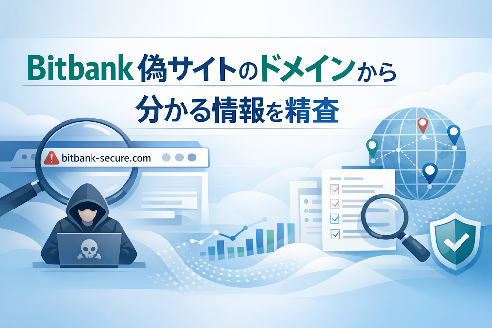 Bitbank偽サイトのドメインから分かる情報を精査