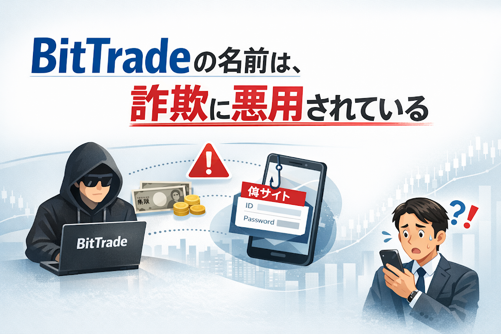 【結論】BitTradeの名前は、詐欺に悪用されている