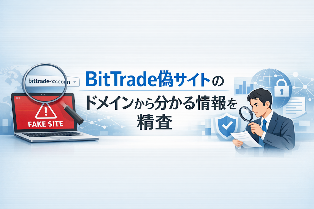 BitTrade偽サイトのドメインから分かる情報を精査