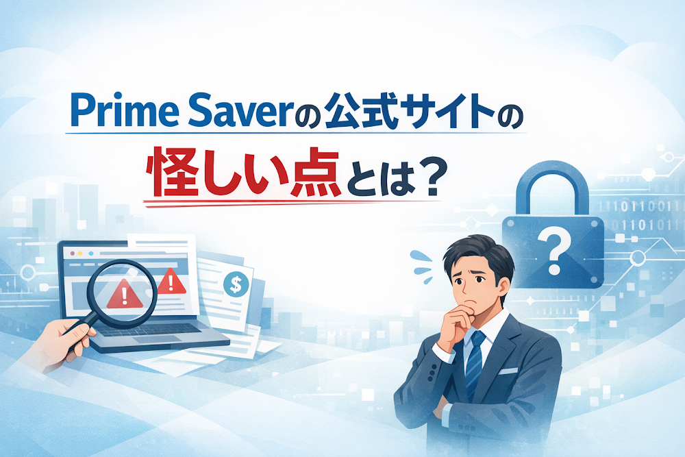 Prime Saverの公式サイトの怪しい点とは？