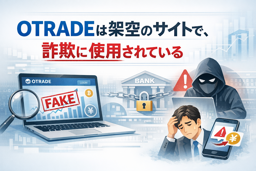 【結論】OTRADEは架空のサイトで、詐欺に使用されている