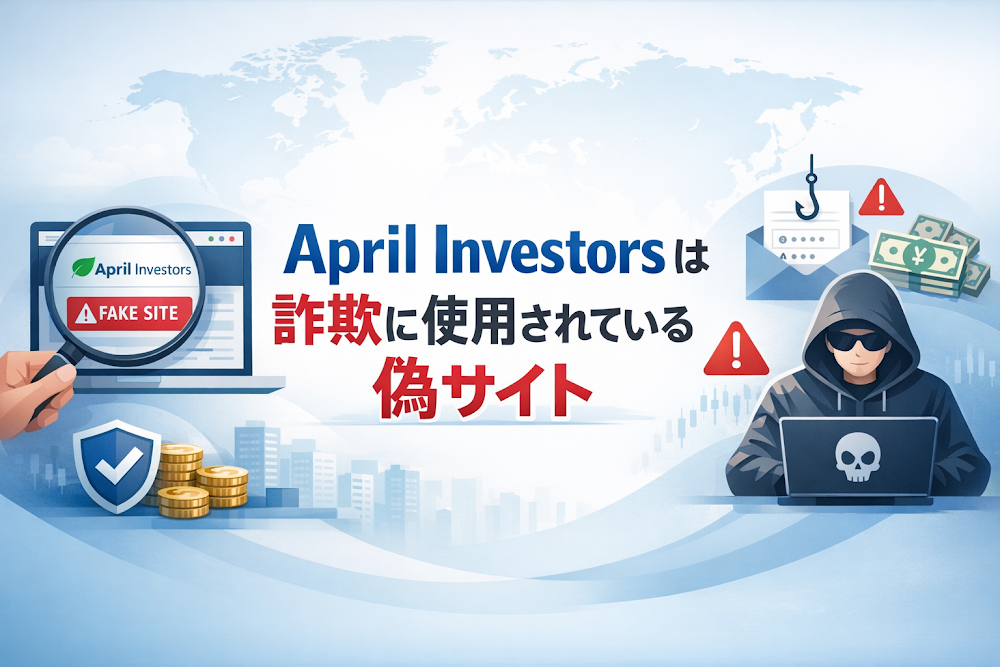 【結論】April Investorsは詐欺に使用されている偽サイト