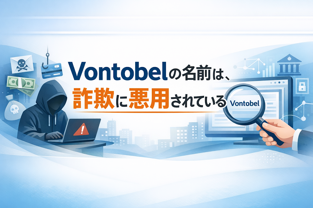 【結論】Vontobelの名前は、詐欺に悪用されている